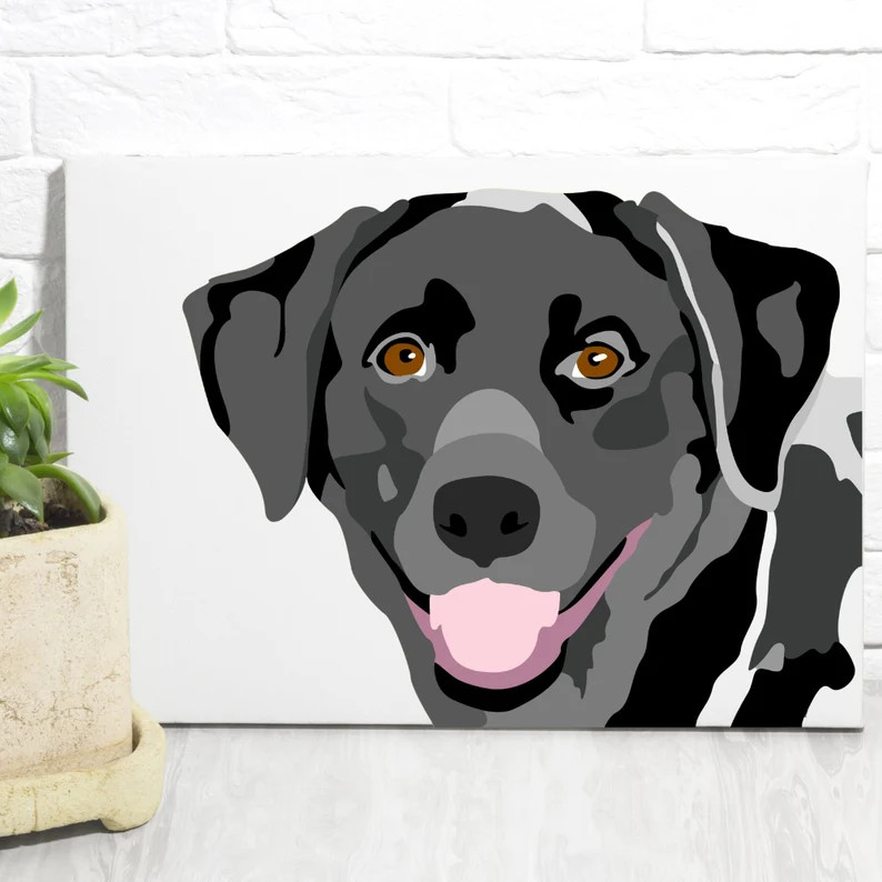 Paint Your Pet Kit, Paint By Number, Pet Portrait Painting Kit, Dog Lover Gifts, Dog Memorial Gif... | Etsy (US)