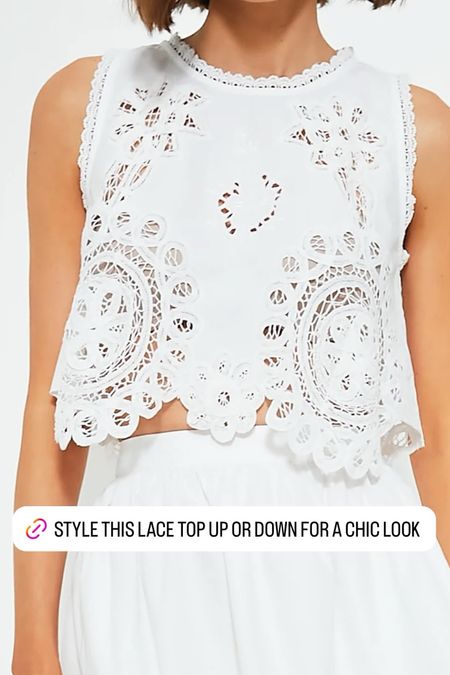 Summer date night top, lace top. Summer outfit 

#LTKStyleTip #LTKTravel #LTKVideo