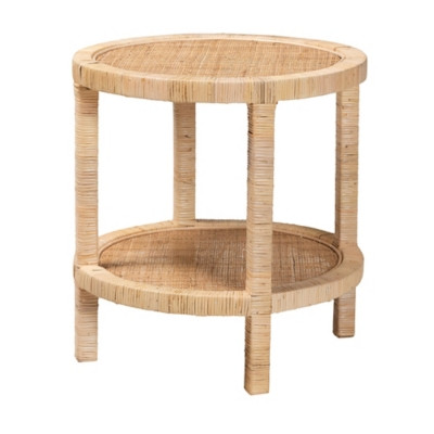 bali & pari Bella Natural Rattan End Table | Ashley Homestore