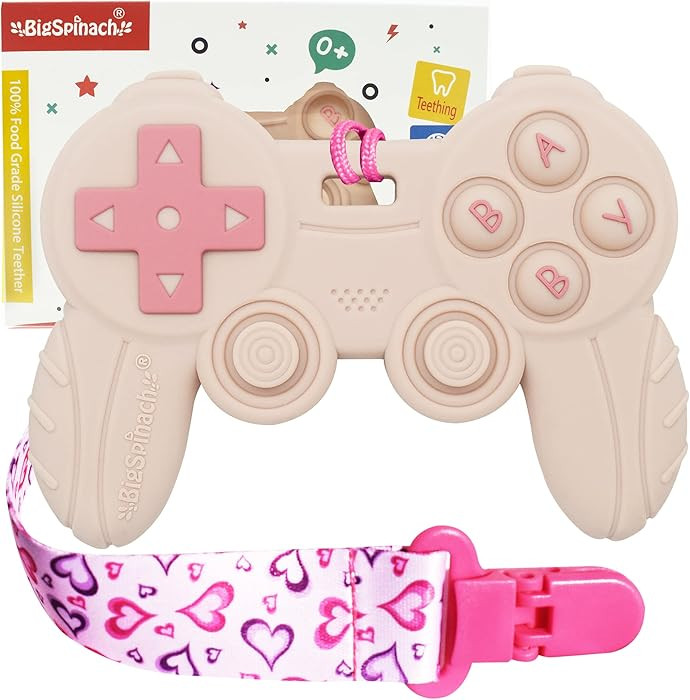 Cool Remote Game Control Teething Toy for Babies 0-6 6-12 Months,Game Controller Teether for Game... | Amazon (US)