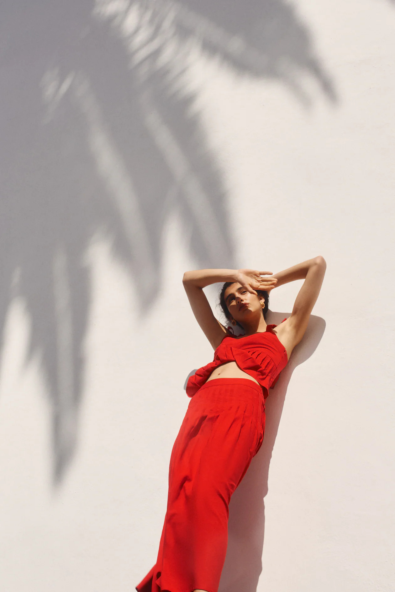 Pleated linen-blend skirt | H&M (UK, MY, IN, SG, PH, TW, HK)