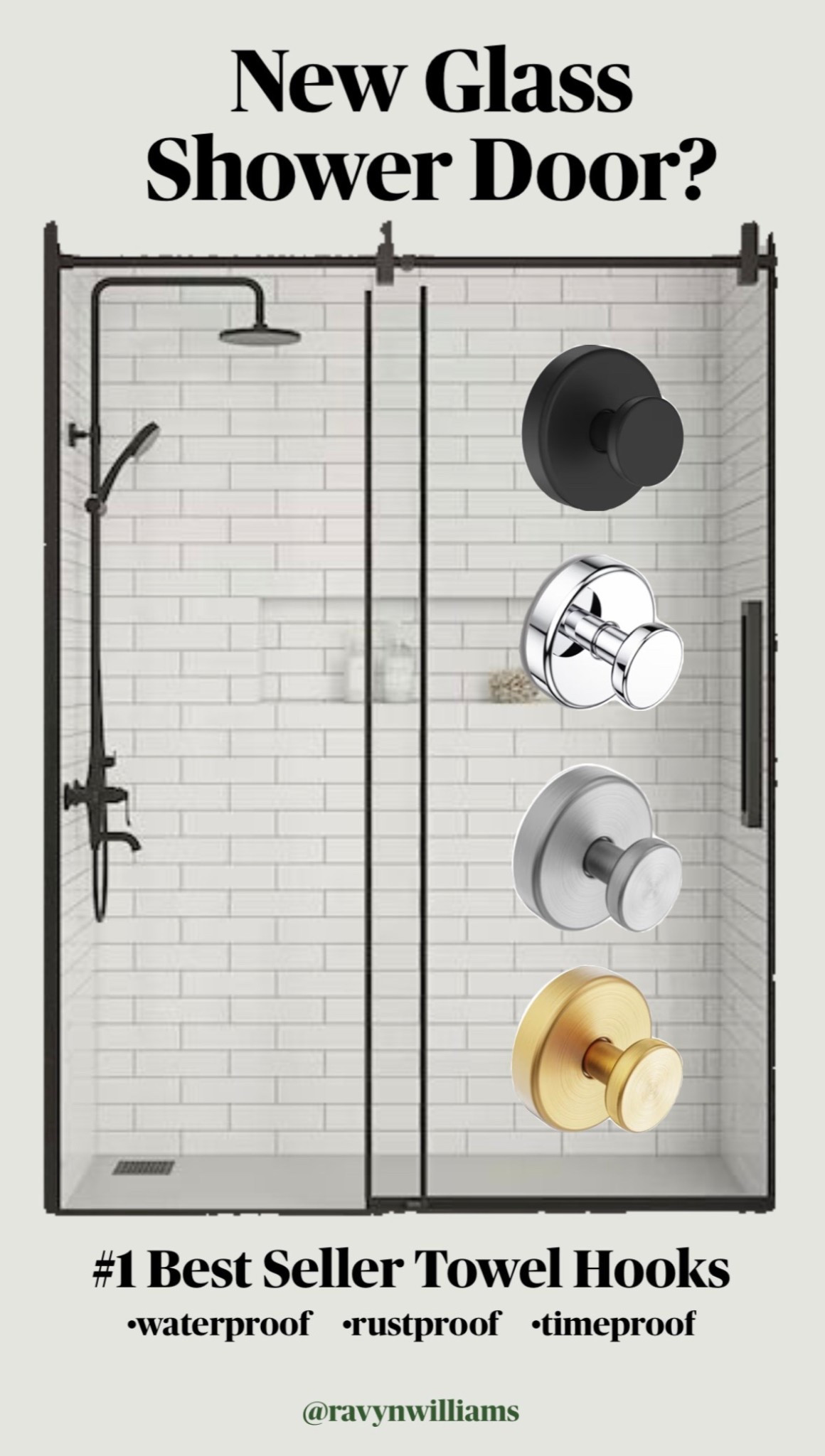 No Drilling or Screws! With a simple Twist & Lock, install is quick and effortless – perfect for towels, robes, coats, hats, wreaths, etc. Plus affordable! 😊 

#bathroomremodel #towelhook 

#LTKHome #LTKSaleAlert