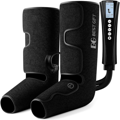 Gifts for Dad Mom Men Women Christmas Mothers Day, Fathers Day, Air Compression Massager with Heat for Foot, Leg, Calf, Thigh, Knee, Helpful for Vericose Veins, Muscle Fatigue, Cramps, Swelling, Edema | Amazon (US)