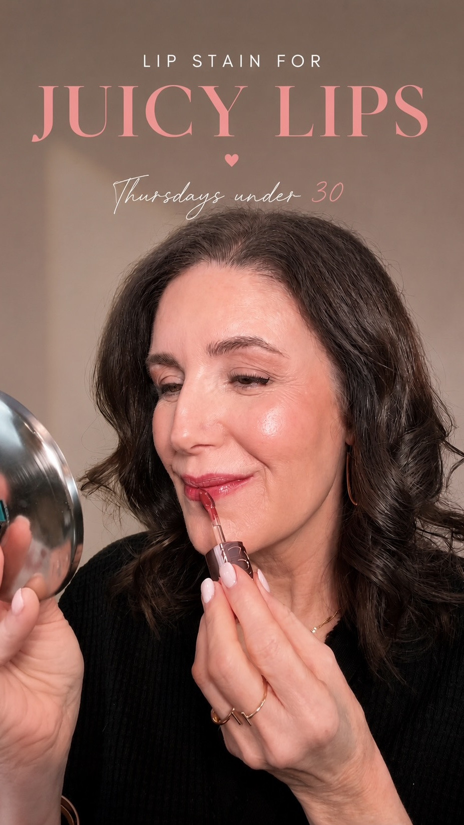 Lip stain without the dryness! Perfect for mature lips. 

Shade 1: WORTH IT 
Shade 2: Bordeaux Please
Shade 3: Tea Time
Shade 4: Le Rouge Paris

￼

#LTKOver40 #LTKBeauty