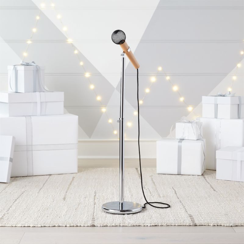 Kids Toy Microphone & Stand + Reviews | Crate and Barrel | Crate & Barrel