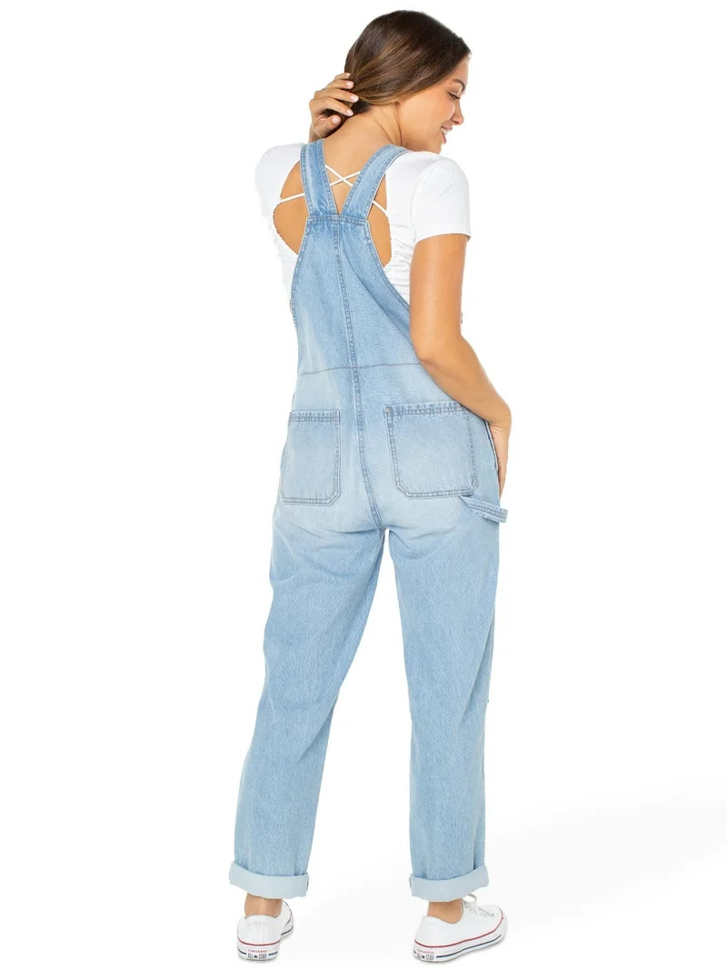 Celebrity Pink Juniors Boyfriend Cuffed Overall | Walmart (US)