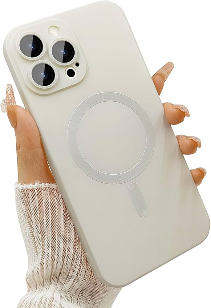 ankofave Magnetic for iPhone 14 Pro Max Case for Women, Matte Luxury Soft Metallic Luster Design ... | Amazon (US)