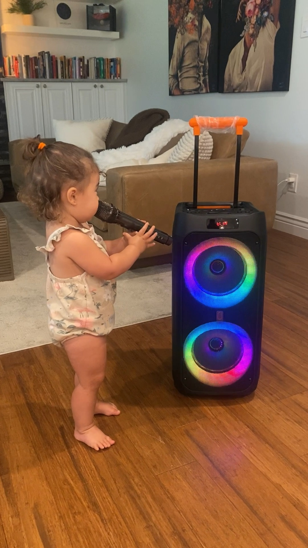 $50 OFF RIGHT NOW❗️
Out of all the party planning purchases, this one I know will now be a fav in this household! 😍🏡 This JYX karaoke machine & Bluetooth party speaker comes with 2 wireless microphones, LED disco light, a remote, rolling wheels, usb port, charging + aux cable, & the rechargeable battery lets you party indoor or outdoors without restraint + guarantees 4 hours of partying portably on full charge or all day while charging! Cheers to fun parties & hosting events ahead!🔋 🎶🔊🎉 

#LTKParties #LTKHome #LTKSaleAlert