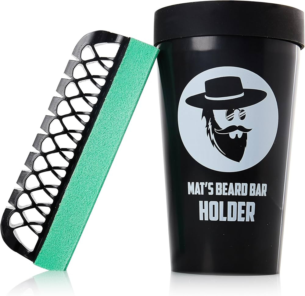 Mat's Beard Bar® & Holder Pro (V2.0) - FLEXIBLE - Clean Up Beard Trimmings from Sinks and Counte... | Amazon (US)