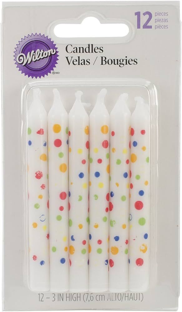 Wilton Candles, Sweet Dots Party, 12-Pack | Amazon (US)