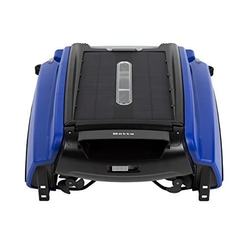 Betta SE Solar Powered Automatic Robotic Pool Surface Skimmer Cleaner with 24/7 Continuous Cleaning Battery Power and Re-Engineered Twin Salt Chlorine Tolerant Motors (Blue) | Amazon (US)