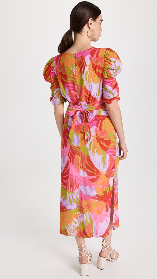 Colorful Leaves Midi Dress | Shopbop