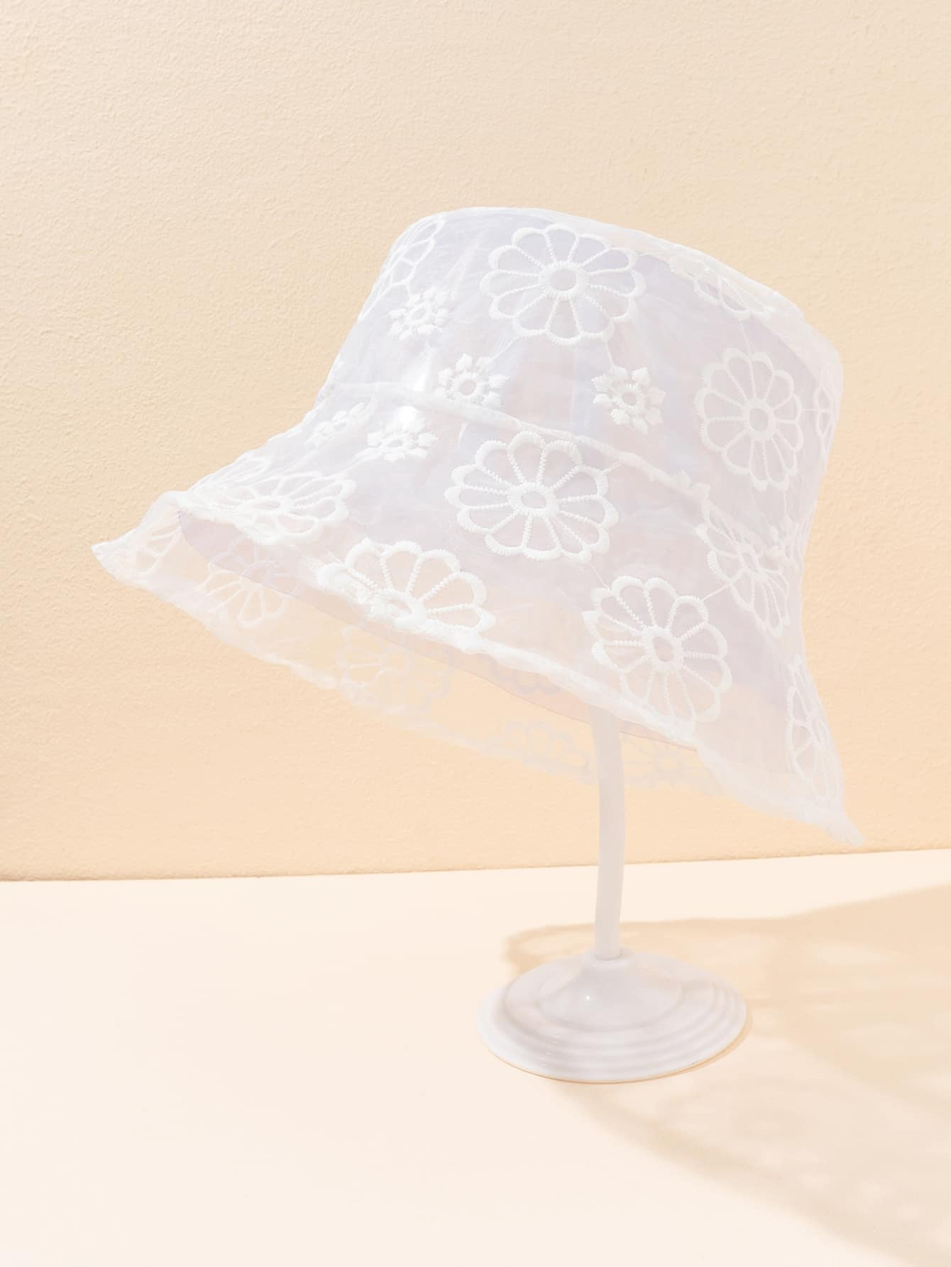 Floral Embroidered Bucket Hat | SHEIN