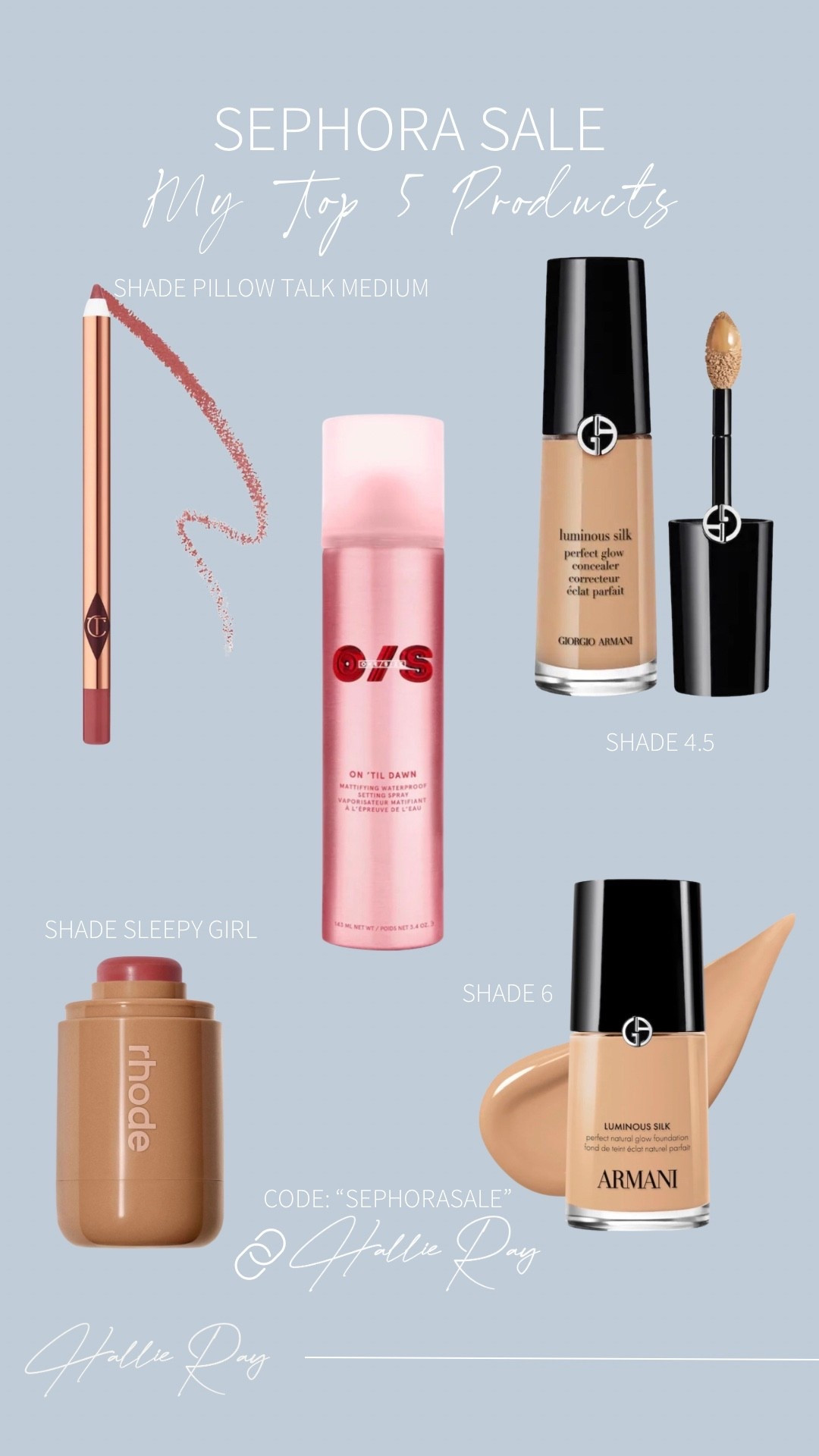 My top 5 products — Sephora sale 

#LTKSaleAlert #LTKBeauty #LTKgrwm