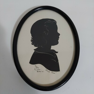 Vintage Silhouette Portrait Girl 1945 by Kay Orr Walker | eBay US