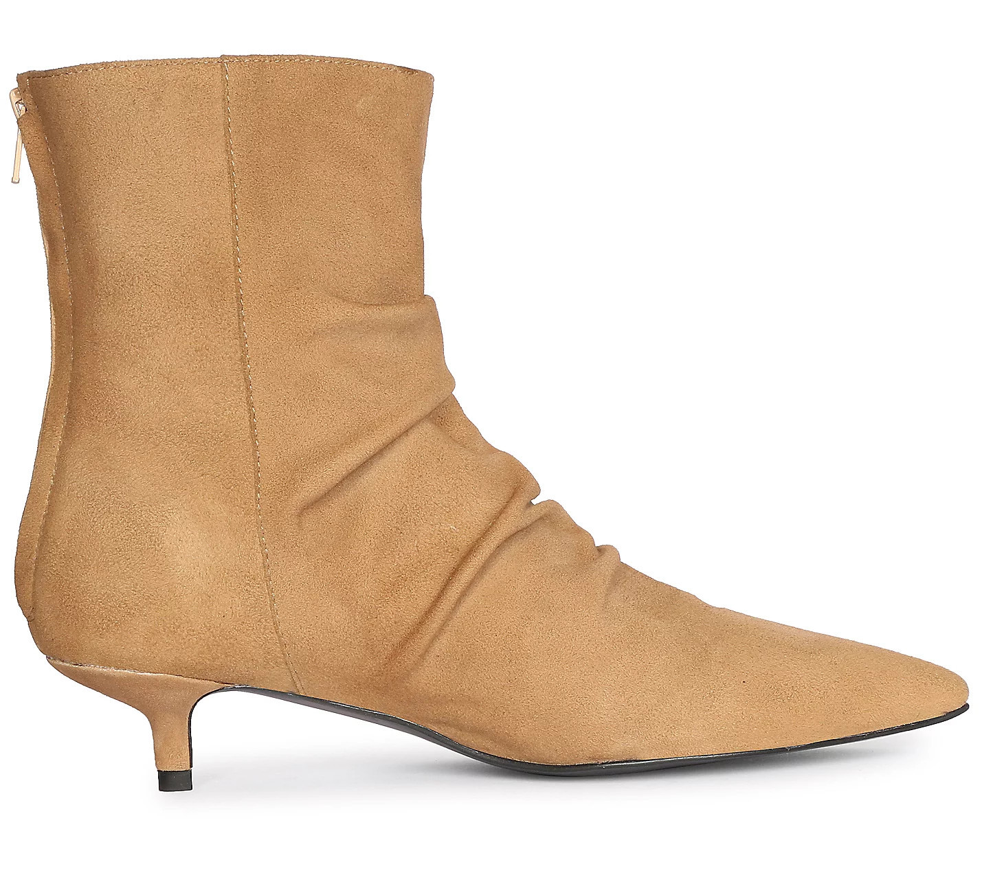 Saint G Suede Kitten Heel Boots- Florino | QVC