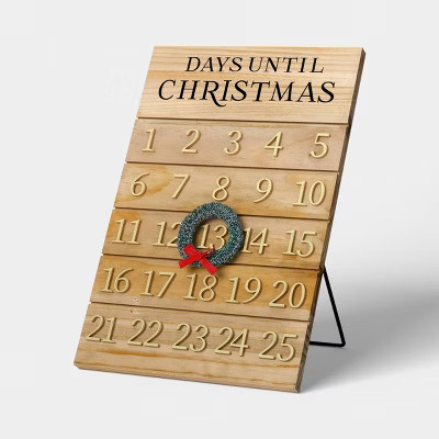 Wooden Christmas Countdown Calendar - Threshold™ | Target