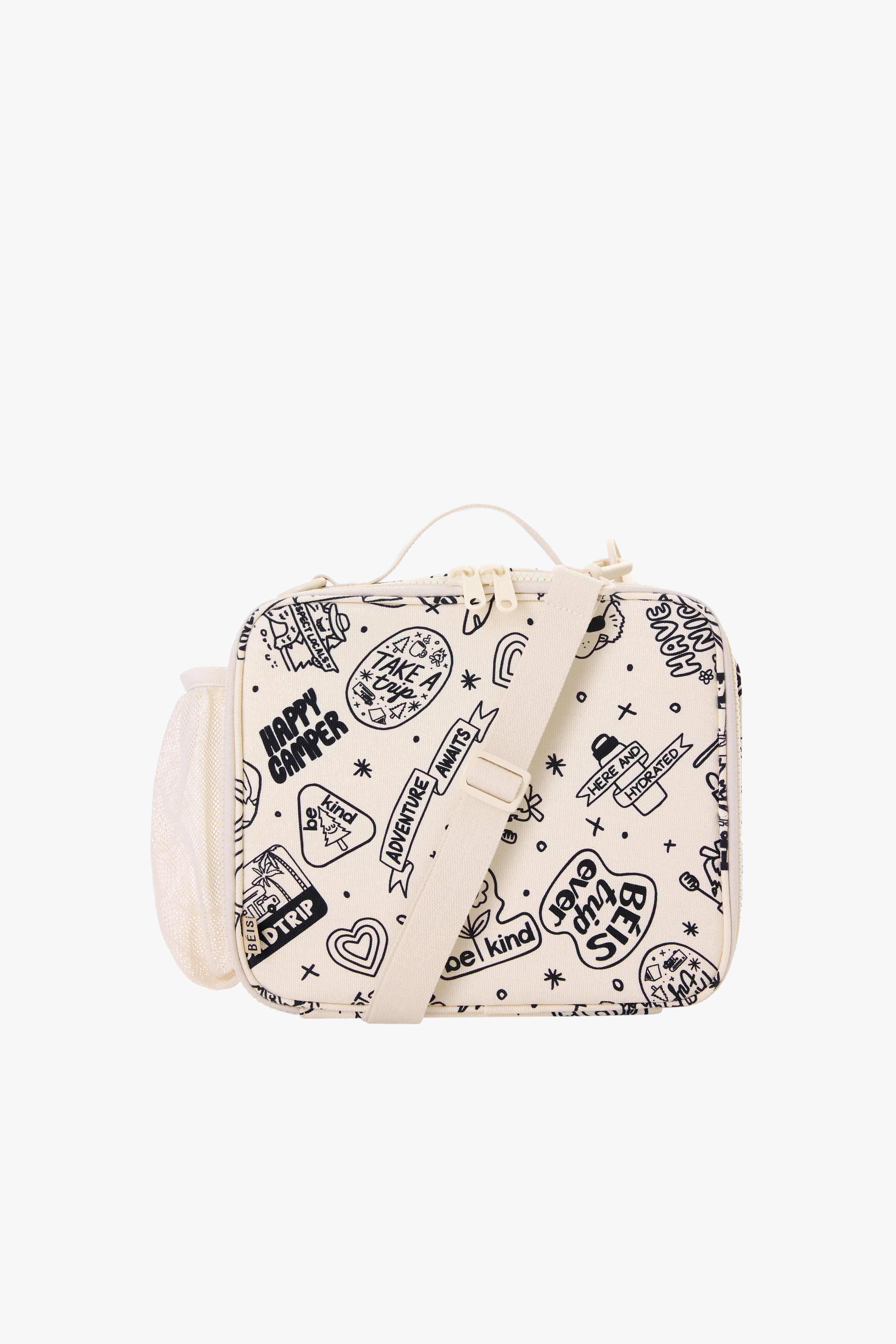 BÉIS 'The Kids Lunch Box' in Doodle Print - Kids' Lunchbox For School & Travel | BÉIS Travel