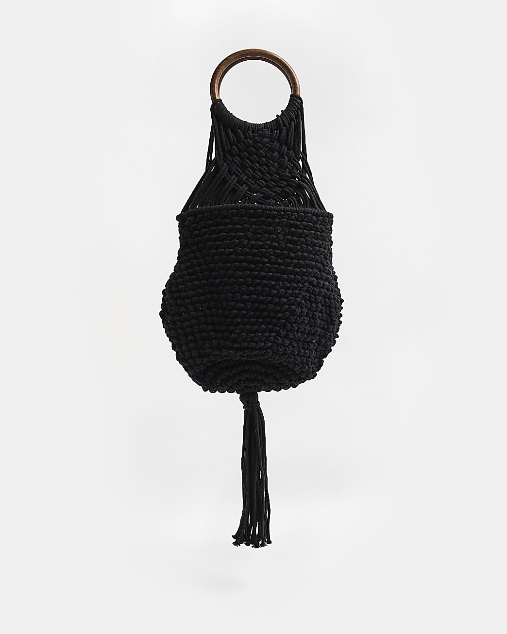 Black crochet bag | River Island (UK & IE)