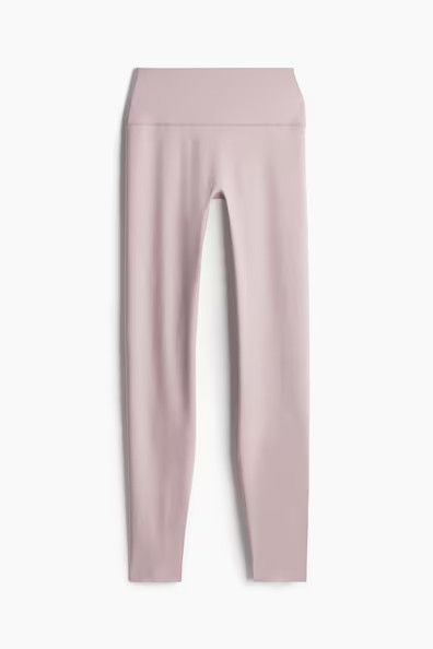 H & M - Sports leggings with SoftMove - Purple | H&M (UK, MY, IN, SG, PH, TW, HK)