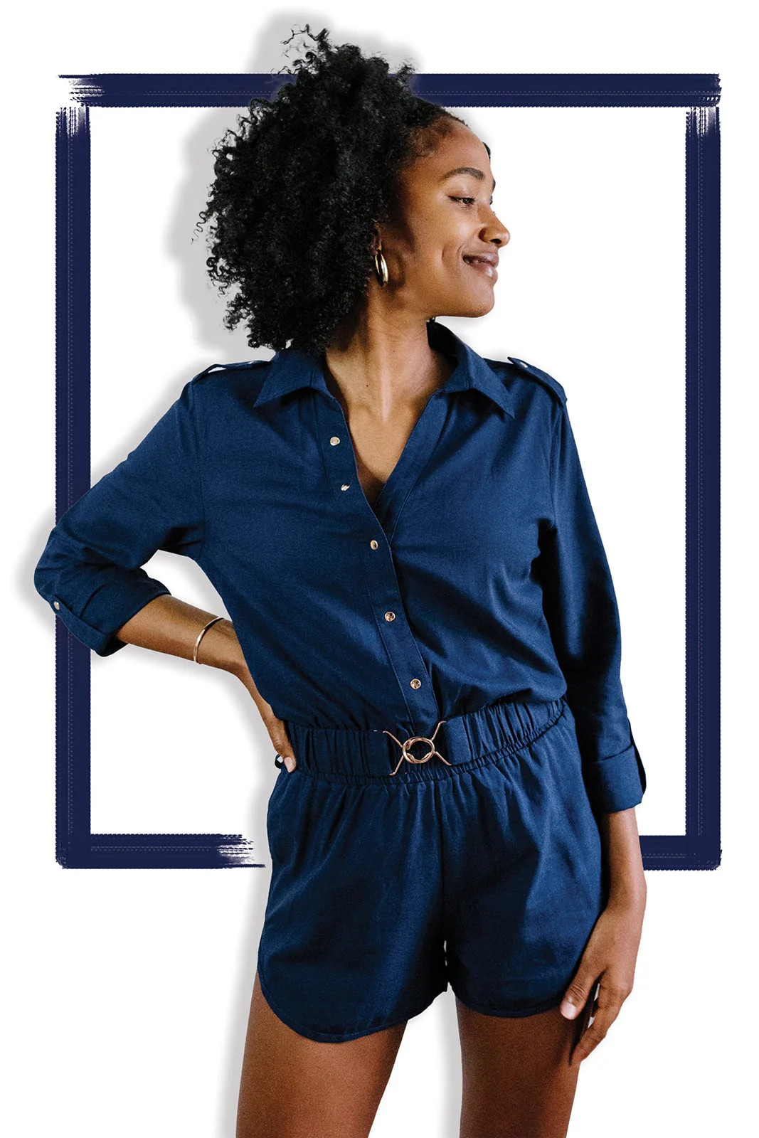 Blue Collar Romper | southern saint