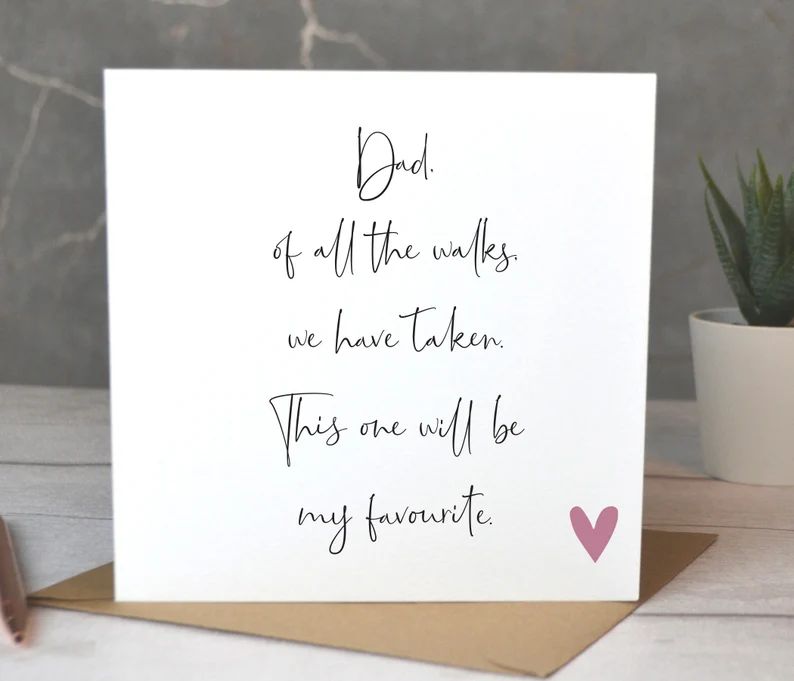 Dad of All the Walks We Have Taken to My Dad Card Card for | Etsy | Etsy (US)
