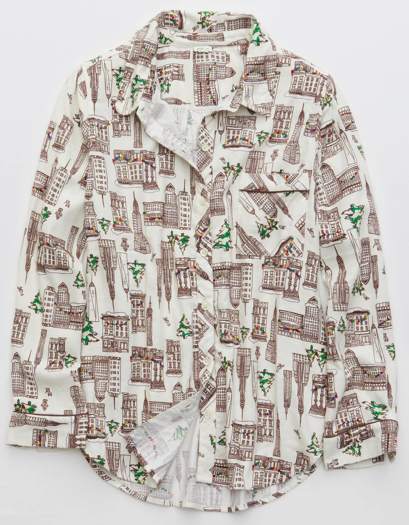 Aerie Flannel Pajama Shirt | American Eagle Outfitters (US & CA)