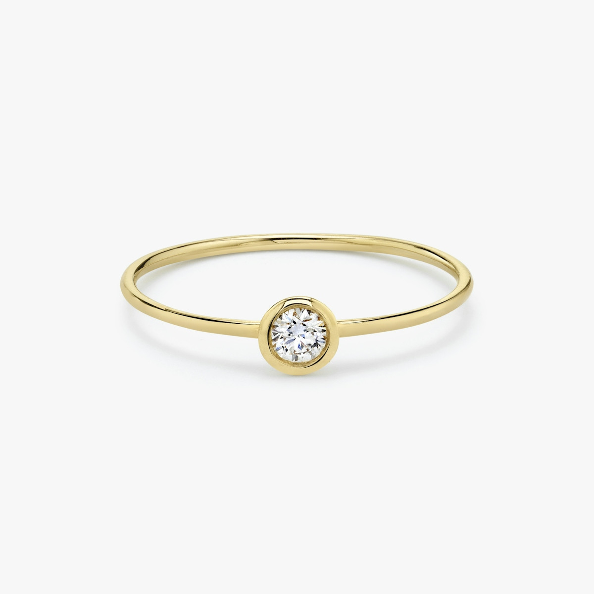 Knife-Edge Bezel Ring | Vrai and Oro