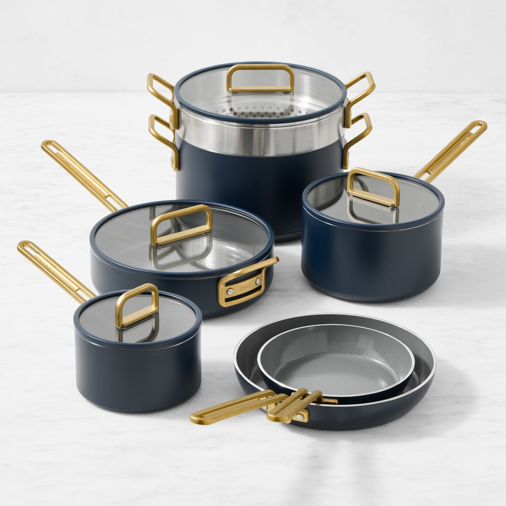GreenPan™ Stanley Tucci™ Ceramic Nonstick 11-Piece Cookware Set | Williams-Sonoma