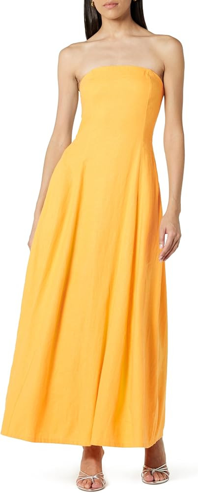 The Drop Women's Carlota Strapless Linen Maxi Dress | Amazon (US)