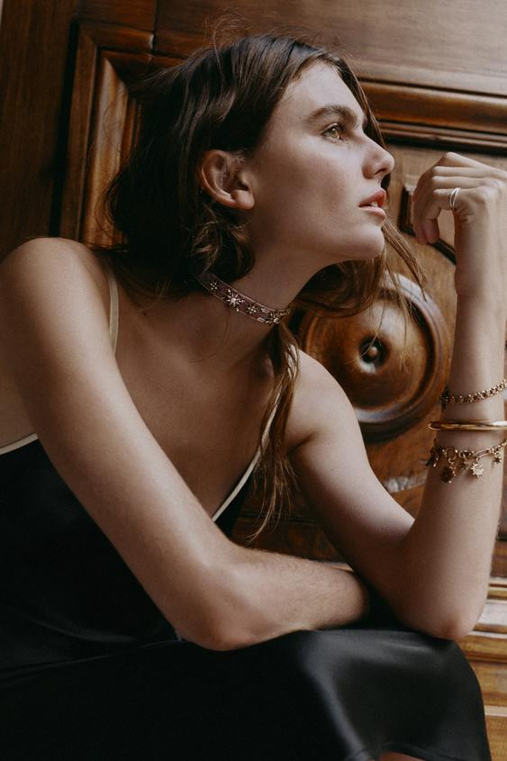 3-PACK OF METALLIC STAR CHARM BRACELETS | Zara US