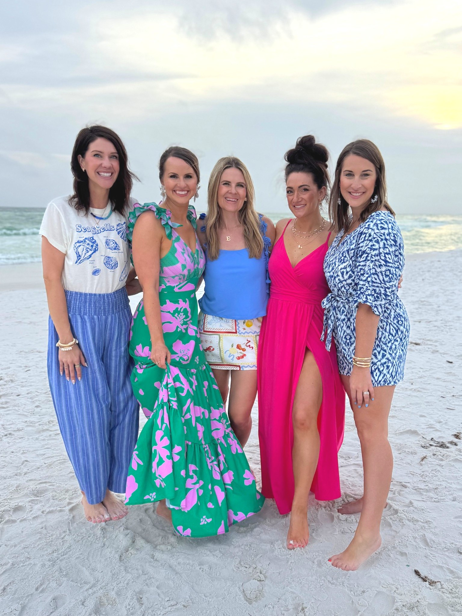 Outfits we wore to the beach on our  trip to 30a. Believe it or not, mine is a one piece swimsuit and maxi skirt combo! Love when it can be both a bathing suit and an outfit for dinner!! Perfect for resort wear. Wearing size m & used a stitchy to fix it so it wasn’t so low. Linking that below too! 

#LTKTravel #LTKSwim #LTKFindsUnder50