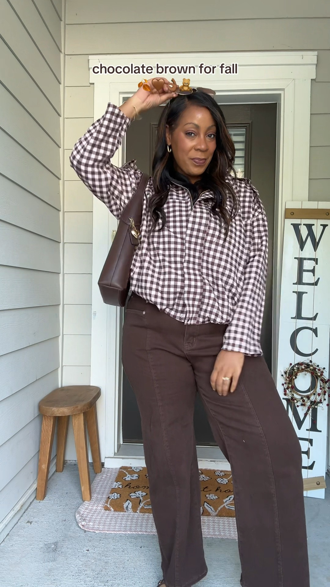 Chocolate brown fall outfit
date night outfits

#LTKMidsize #LTKSeasonal #LTKootd