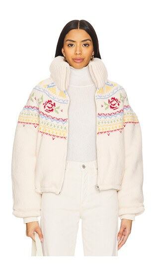 Crop Knit Jacket in Mountain | Revolve Clothing (Global)