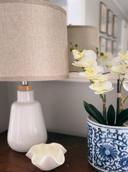 Kohl’s home relaunch! A woven shad lamp, blue and white vase, faux orchid and shell candle! 

#LTKhome #LTKSpringSale #LTKfindsunder100