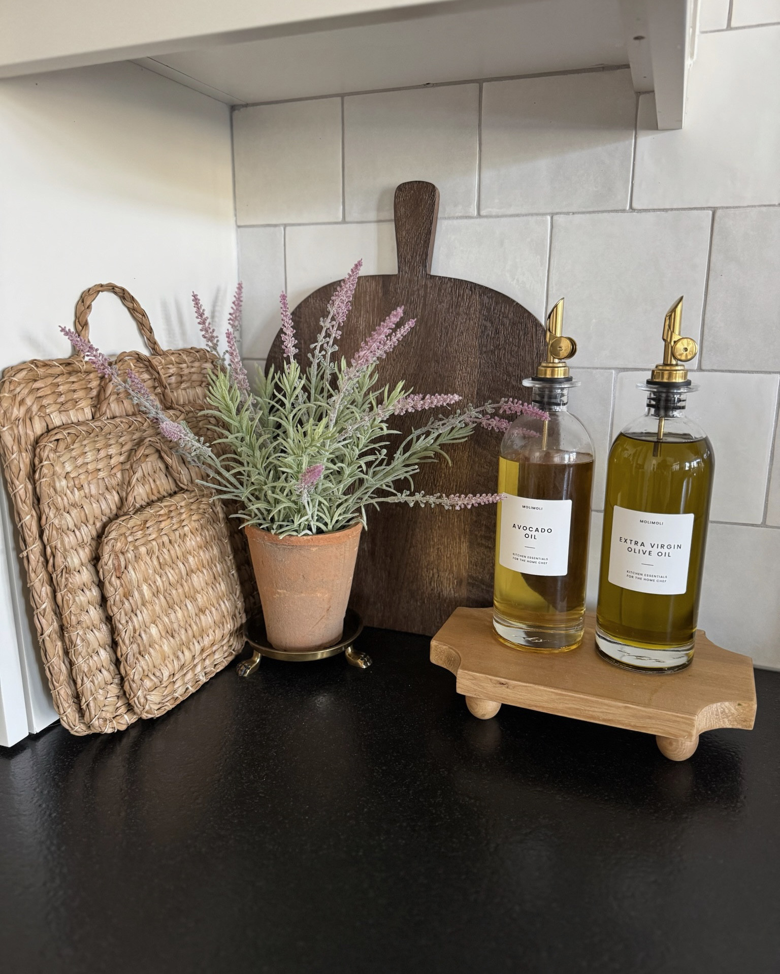 A few of my favorite ways to style risers and trays in our home! These are especially beautiful in a kitchen for corralling various essentials. 

#LTKHome #LTKStyleTip