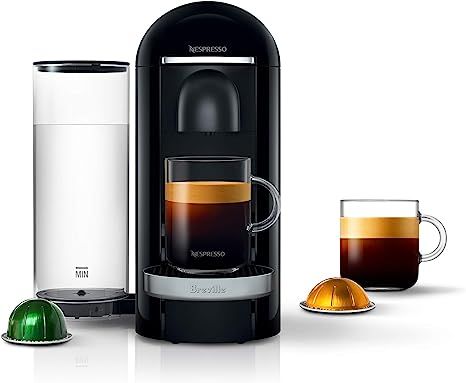 Nespresso VertuoPlus Deluxe Coffee and Espresso Machine by Breville, Black | Amazon (US)