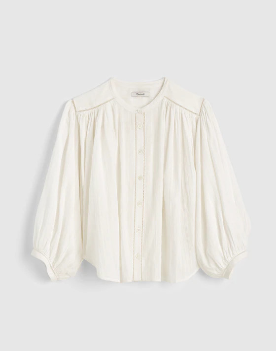 Shirred Button-Up Blouse | Madewell
