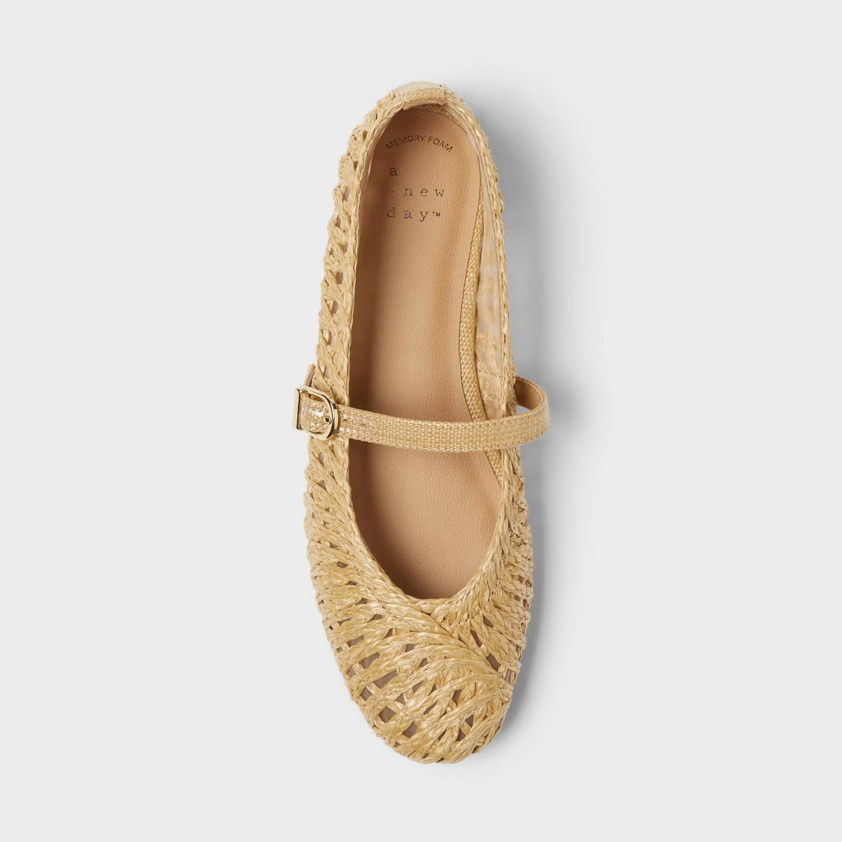 Women’s Myla Flats with Memory Foam Insole - A New Day™ Beige | Target