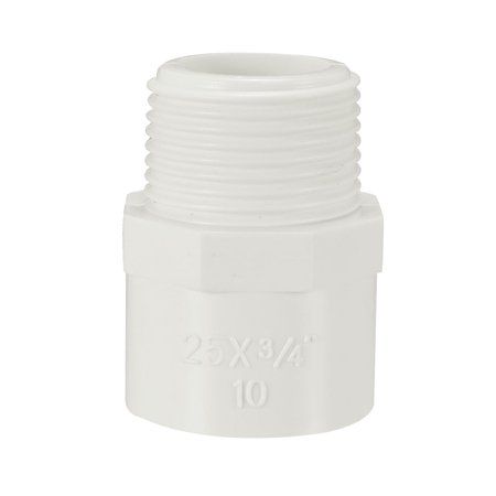 25mm Slip x 3/4 PT Male Thread PVC Pipe Fitting Adapter Connectors | Walmart (US)