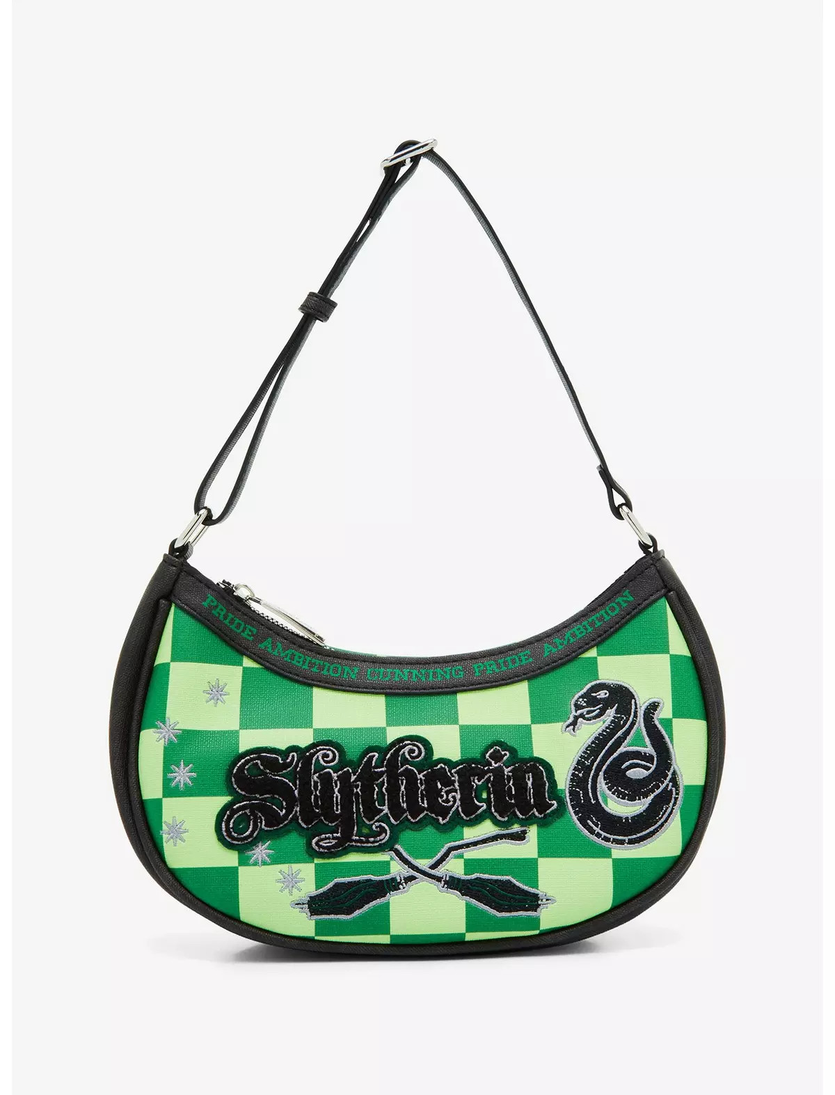 Fred Segal Harry Potter Slytherin Checkered Crossbody Bag | BoxLunch