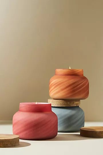 Capri Blue Sandstone Glass Jar Candle | Anthropologie (US)