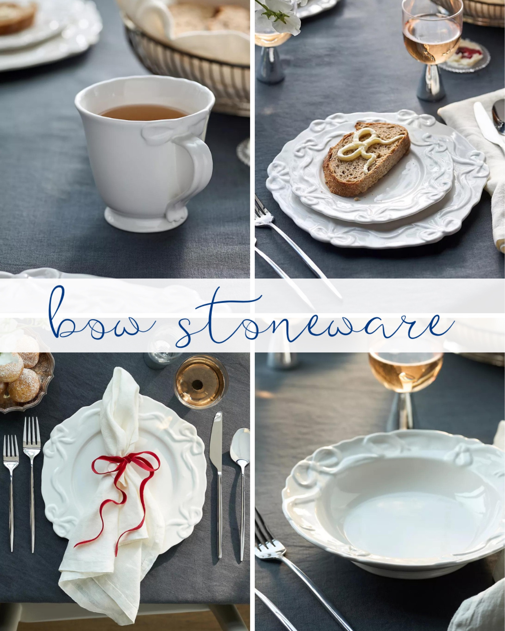 bow stoneware!

hosting, parties,  dinnerware, plates, cups, bowls, linen napkins, chargers, kitchen, anthro

#LTKHome
