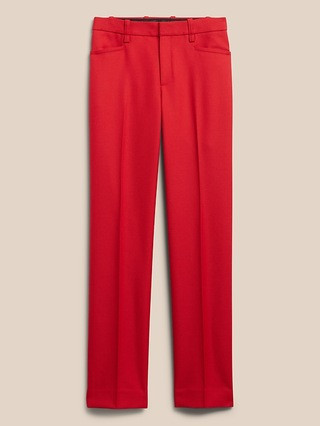 High-Rise Straight Italian Wool Pant | Banana Republic (US)