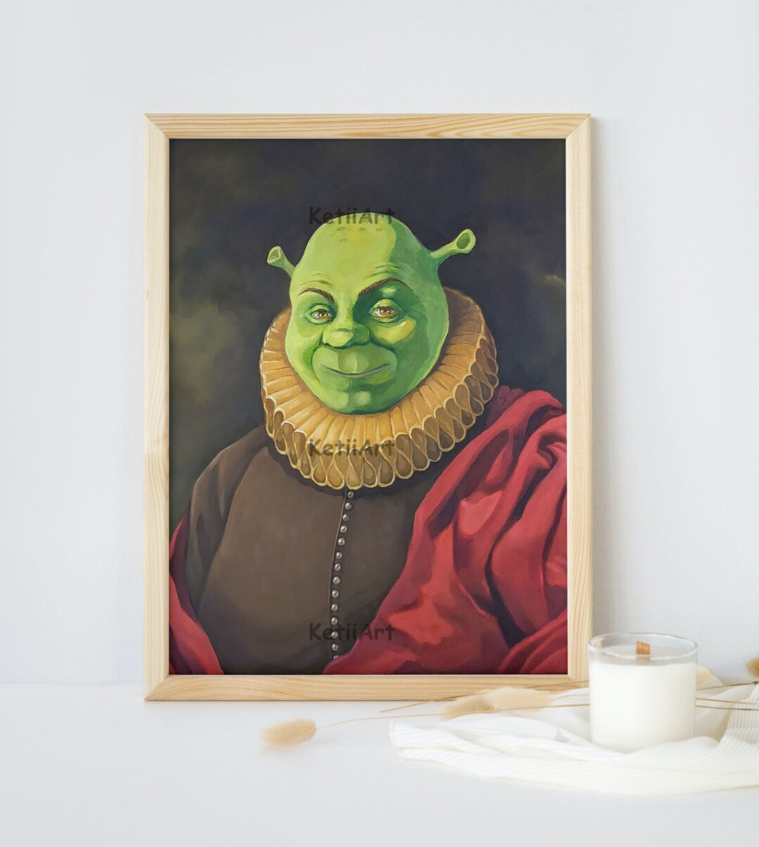 Renaissance Shrek Oil Painting Printable Download - Etsy | Etsy (US)
