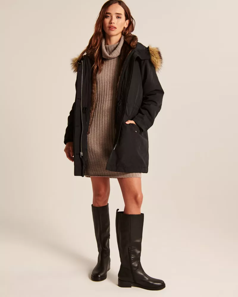 Abercrombie 3 in 1 parka sale