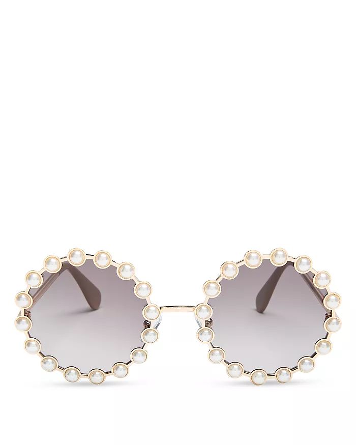 Pearl Elton Round Sunglasses, 55mm | Bloomingdale's (US)