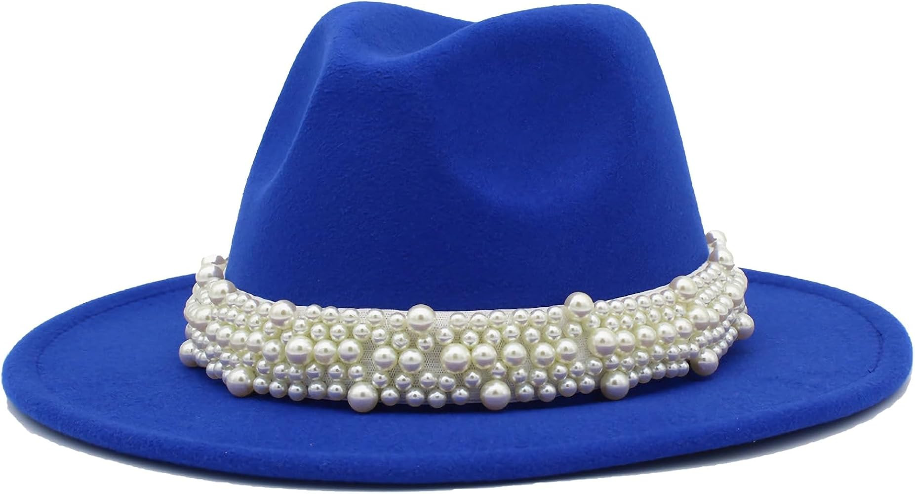 Felt Panama Hats Classic Wide Brim Fedoras Dress Hat | Amazon (US)