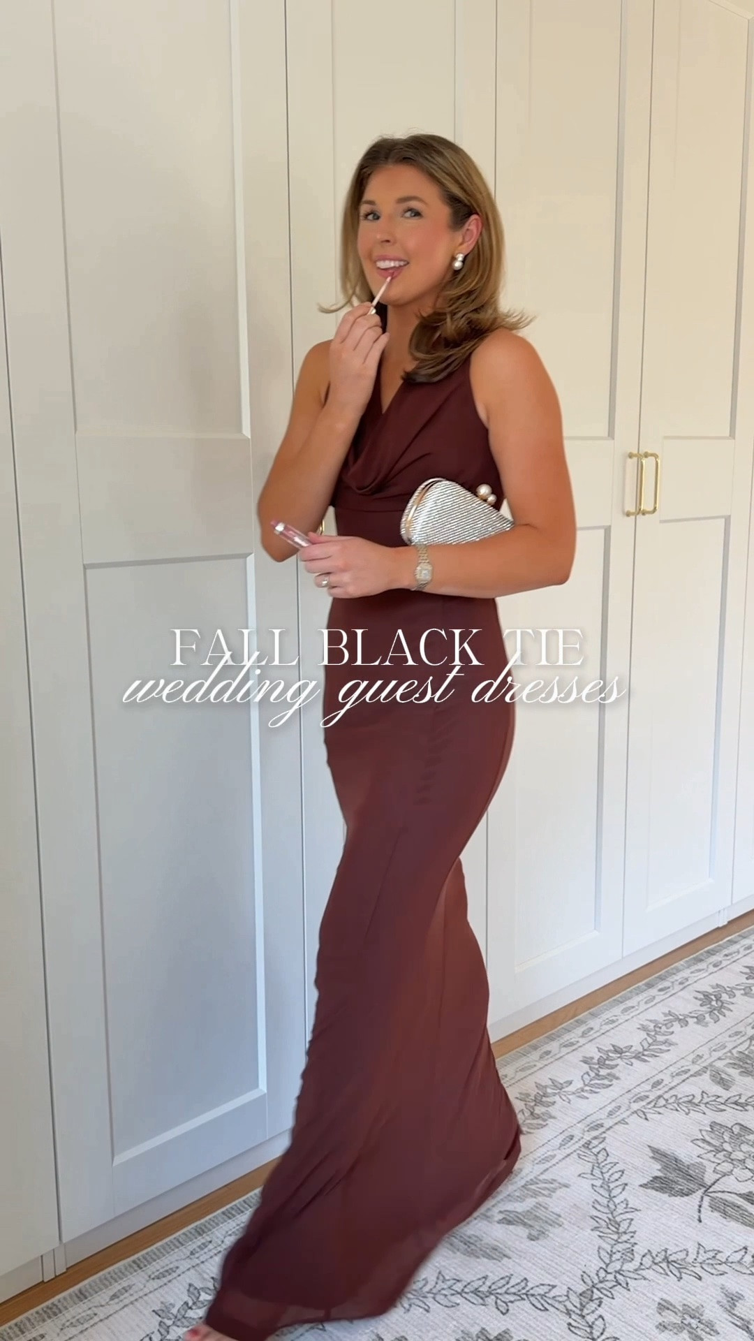 Fall black tie wedding guest dresses!🍁🍂

I’m 5’4 and wearing a S/2 in these dresses!

Black tie dress // black tie wedding // fall wedding guest