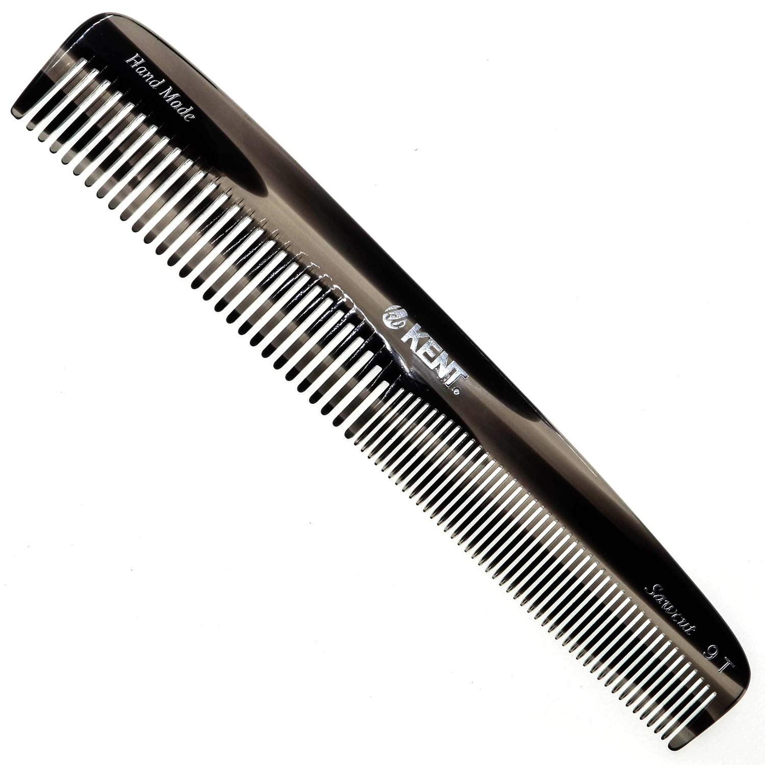 Kent 9T Graphite Fine Tooth and Wide Tooth Comb Detangler Hair Combs - Large Handmade and Saw-Cut... | Amazon (US)